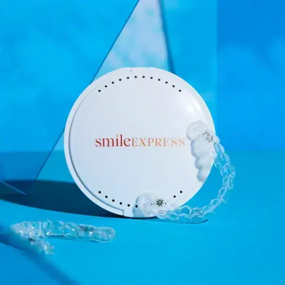 Smile Express at home aligners with aligner case